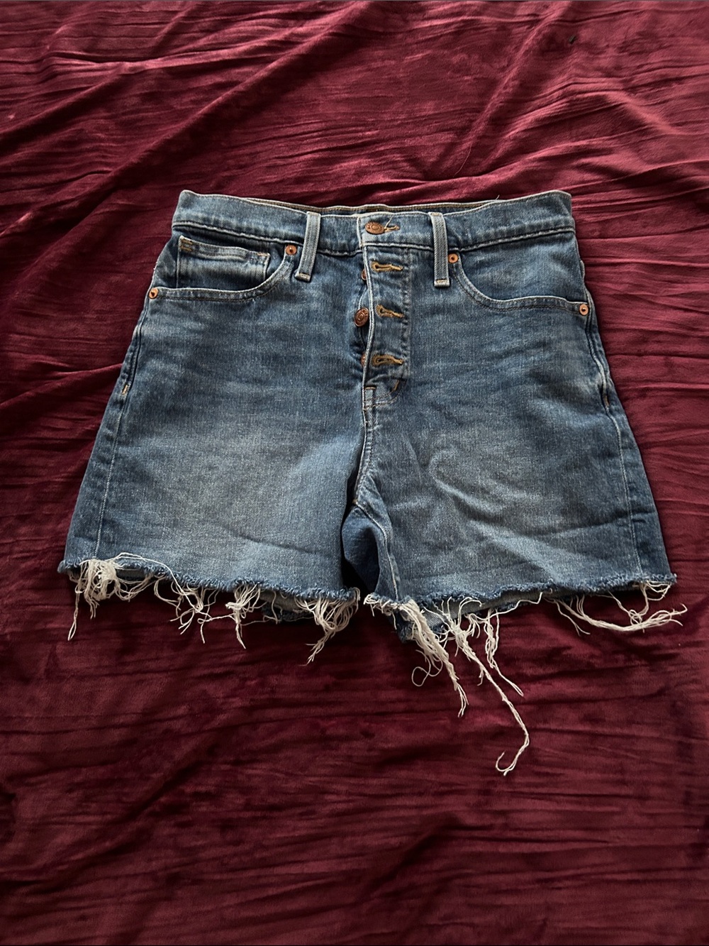 High rise baggy shorts